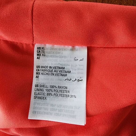 Bar III Strapless Bustier Top XL Pink Button Front Crop Style - Picture 8 of 8